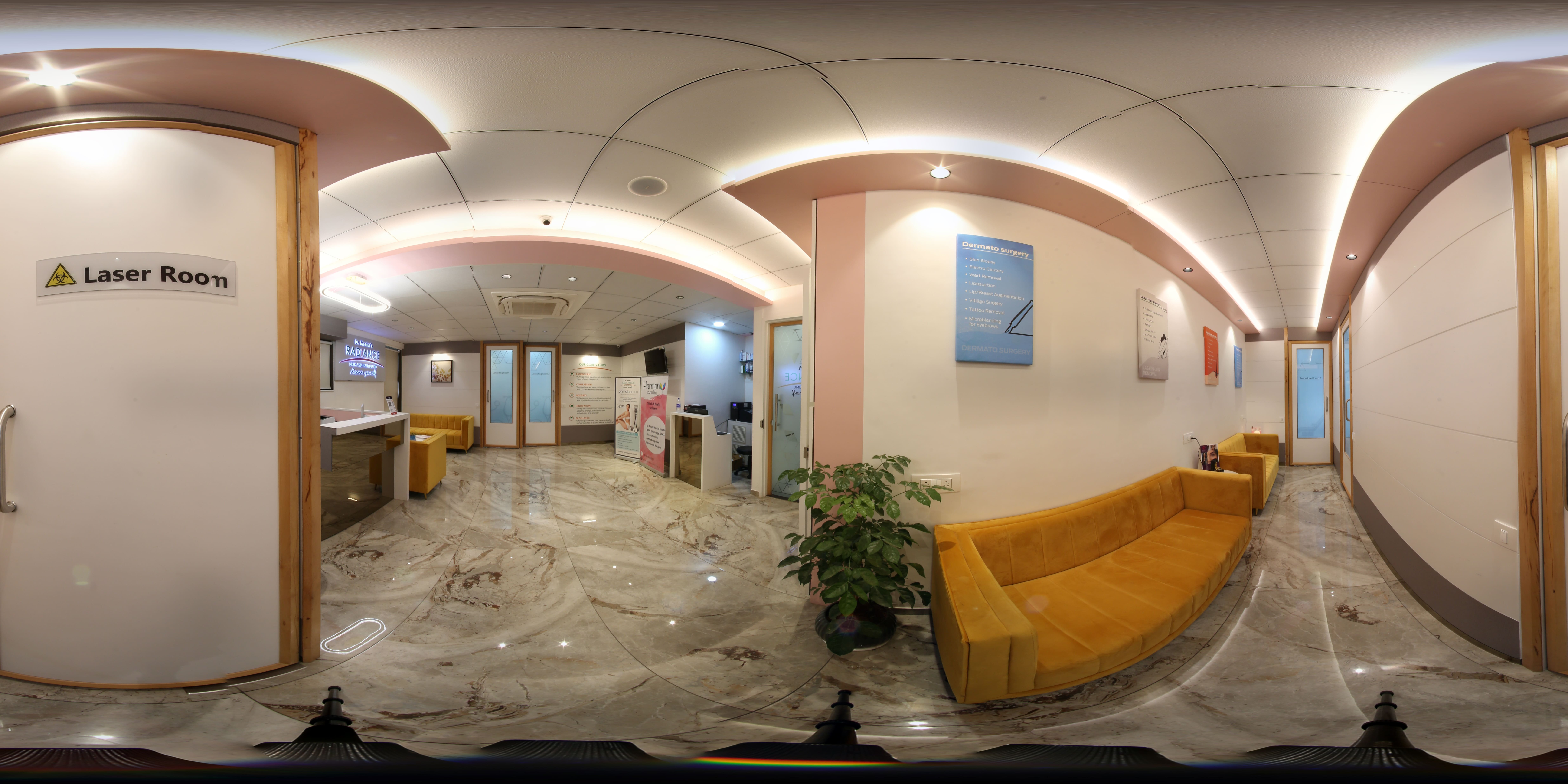 Treatment room panoramic view